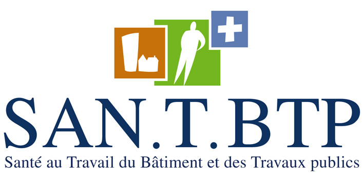 Logo SAN.T.BTP : Santé au travail du bâtiment et des travaux publics